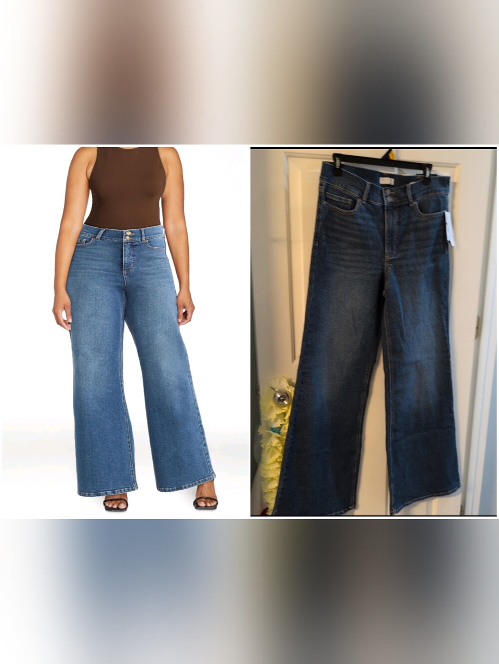 NWT Dark Blue Wide Leg Jeans